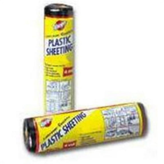 POLY FILM 10X50FT 4MIL BLACK