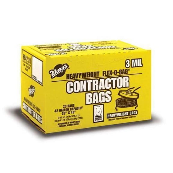 Warp's Heavyweight Flex - O - Bag Contractor Bags