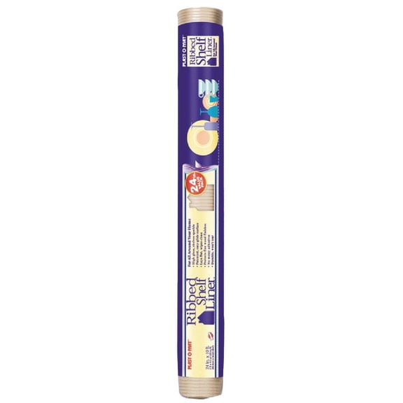 Warp's Plast-O-Mat 24 In. x 10 Ft. Clear Ribbed Non-Adhesive Shelf Liner PM210C