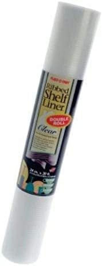 Clear Non-Adhesive Ribbed Shelf Liner 24 in x 20 ft