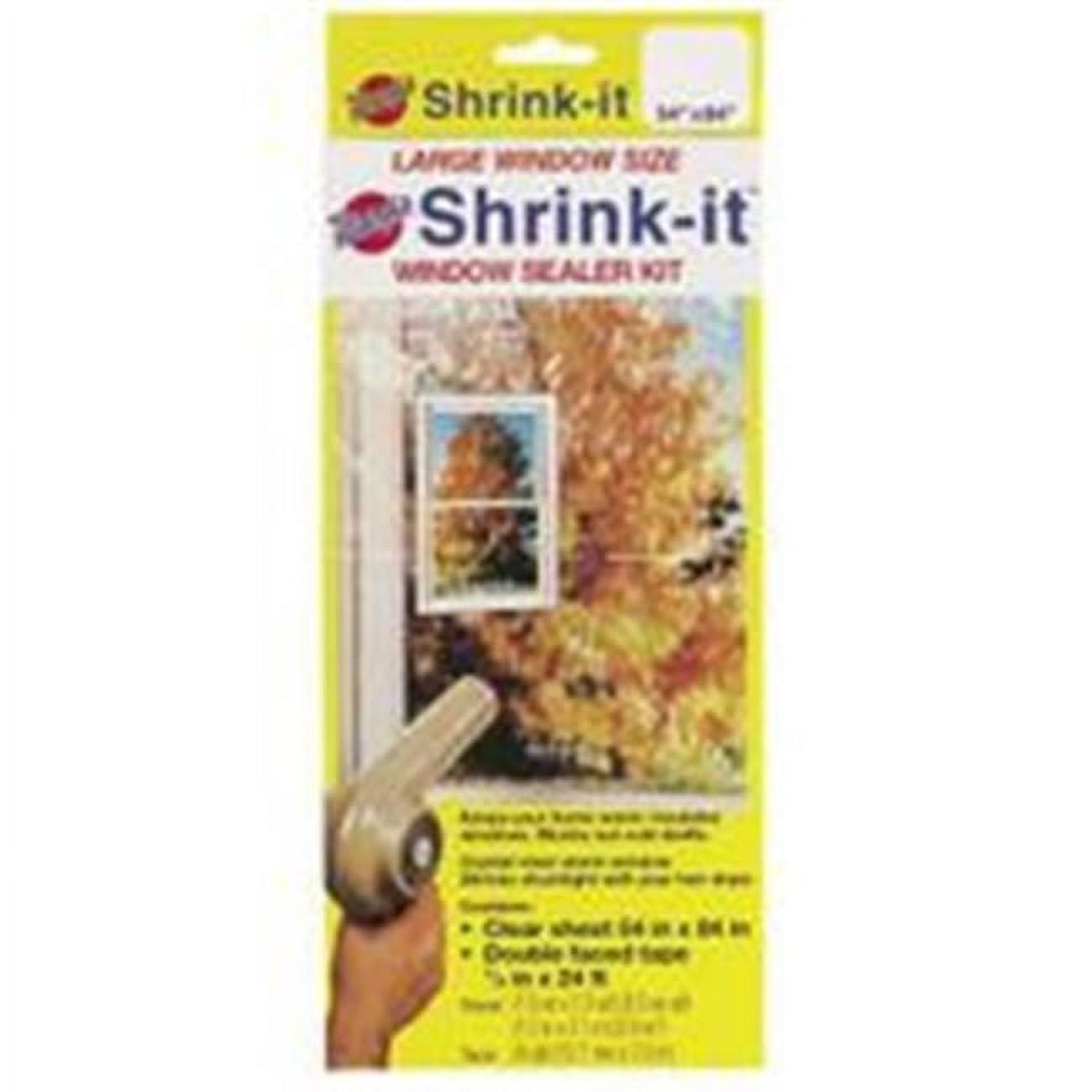 WARP BROS. Warp Bros Shrink-It Plastic Tough Film Weatherproof Window Insulation Kit 84 x 54 in Clear