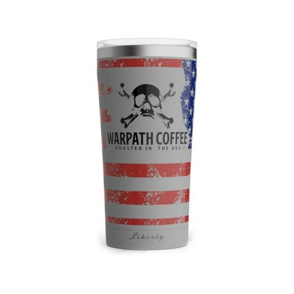 Warpath Coffee Freedom Tumbler, Fighter Jet Gray, 20 ounce
