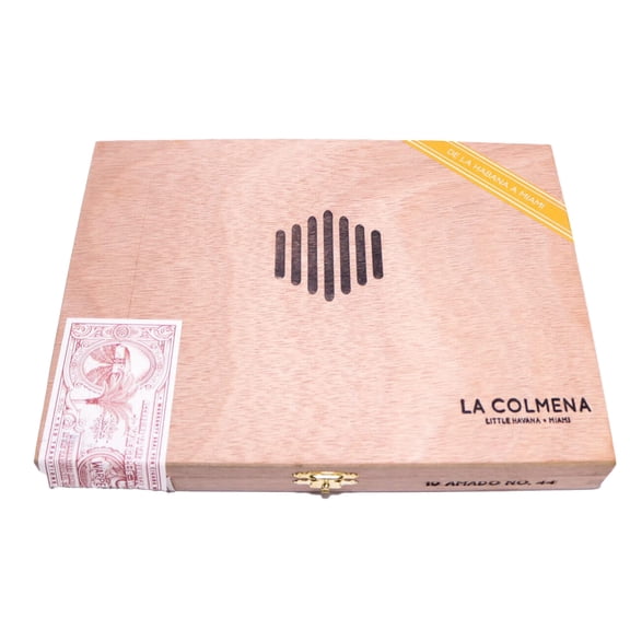 Warped La Colmena Amado No. 44 Empty Wood Cigar Box 9.25" x 6.75"x 1.25"
