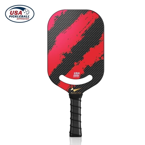 Warping Point Pickleball Paddle Ascent USAPA Approved Carbon Fiber Hexa Polymer Core 1-Pack