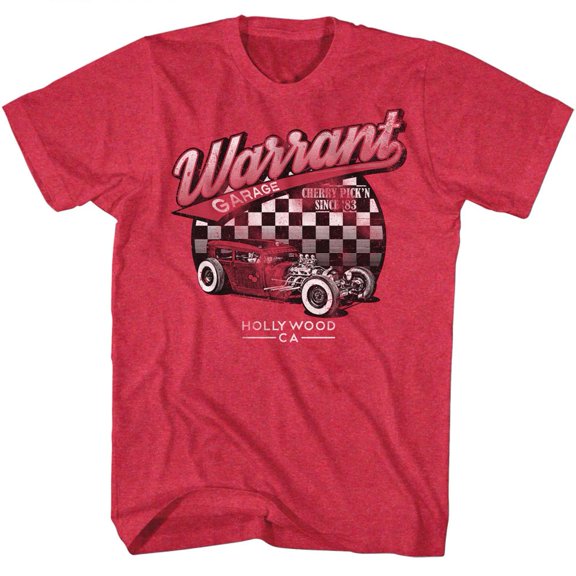 Warrant Garage Cherry Heather Adult T-Shirt