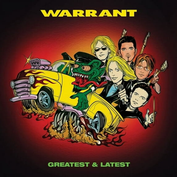 Warrant - Greatest & Latest - Red & Black Splatter - Music & Performance - Vinyl