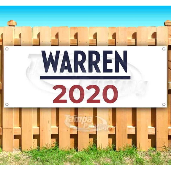 Warren 2020 13 oz Vinyl Banner With Metal Grommets