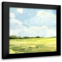Warren, Annie 12x12 Black Modern Framed Museum Art Print Titled - Open Fields II