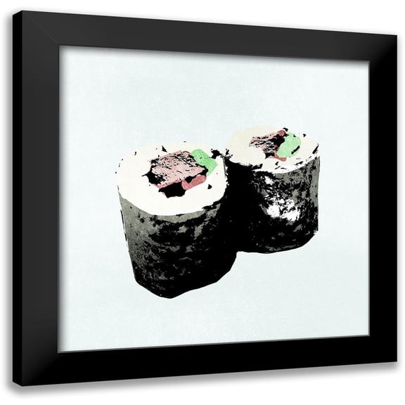 Warren, Annie 12x12 Black Modern Framed Museum Art Print Titled - Sushi Style III