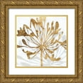 thumbnail image 1 of Warren, Annie 12x12 Gold Ornate Wood Framed with Double Matting Museum Art Print Titled - Golden Gilt Bloom II, 1 of 4
