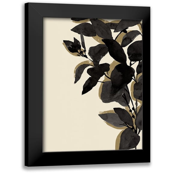 Warren, Annie 12x14 Black Modern Framed Museum Art Print Titled - Ebony Branch II