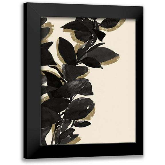 Warren, Annie 12x14 Black Modern Framed Museum Art Print Titled - Ebony Branch I