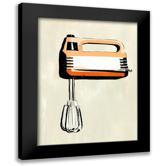 Warren, Annie 12x14 Black Modern Framed Museum Art Print Titled - Retro Kitchen Appliance III