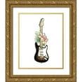 thumbnail image 1 of Warren, Annie 12x14 Gold Ornate Wood Framed with Double Matting Museum Art Print Titled - Guitar Foliage II, 1 of 4