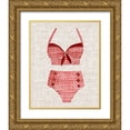 thumbnail image 1 of Warren, Annie 12x14 Gold Ornate Wood Framed with Double Matting Museum Art Print Titled - Vintage Swimming III, 1 of 4