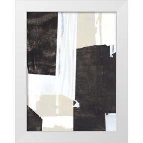 Warren, Annie 12x14 White Modern Wood Framed Museum Art Print Titled - Neutral Intersect V