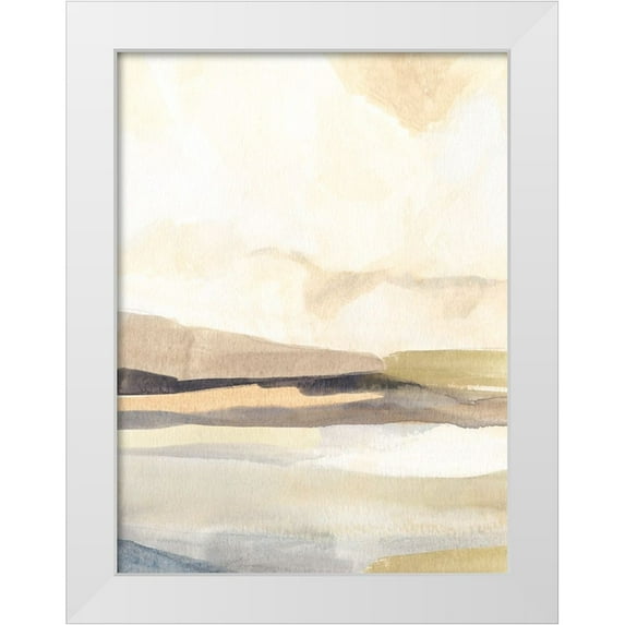 Warren, Annie 12x14 White Modern Wood Framed Museum Art Print Titled - Slate Movement III