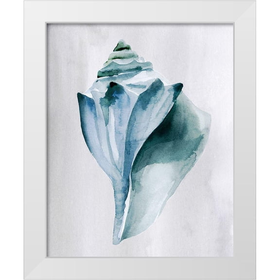 Warren, Annie 12x14 White Modern Wood Framed Museum Art Print Titled - Soft Ocean Gems I