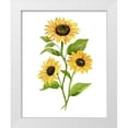 thumbnail image 1 of Warren, Annie 12x14 White Modern Wood Framed Museum Art Print Titled - Sunflower Trio II, 1 of 4