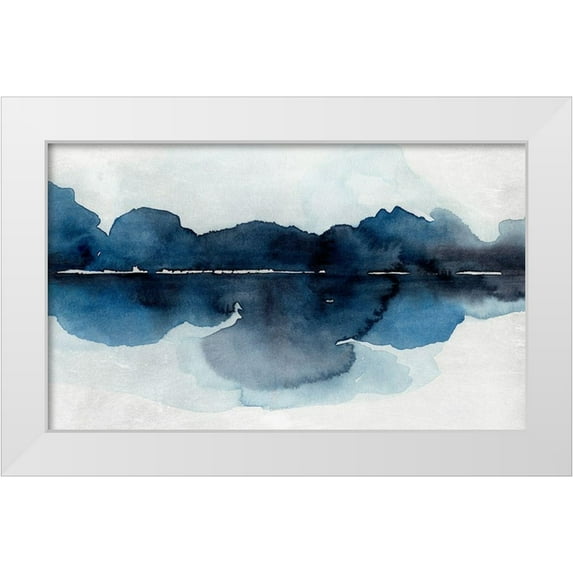 Warren, Annie 14x10 White Modern Wood Framed Museum Art Print Titled - Mystic Horizon II