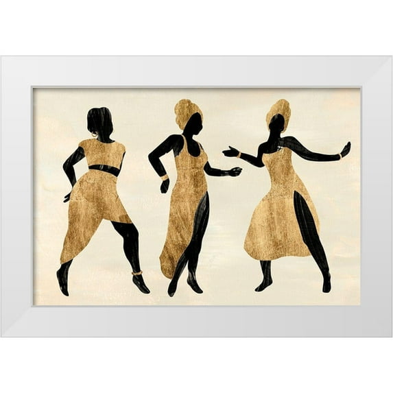Warren, Annie 14x11 White Modern Wood Framed Museum Art Print Titled - Celebration Dance II