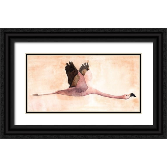 Warren, Annie 14x9 Black Ornate Wood Framed with Double Matting Museum Art Print Titled - Touching Down II