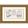 thumbnail image 1 of Warren, Annie 14x9 Gold Ornate Wood Framed with Double Matting Museum Art Print Titled - Heels for Days I, 1 of 4