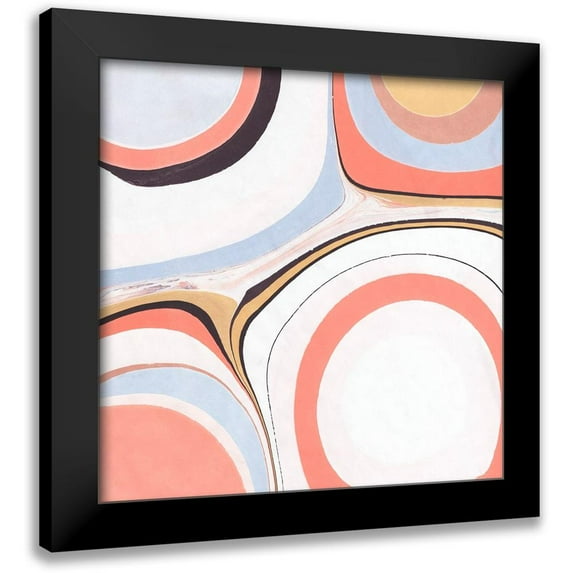 Warren, Annie 15x15 Black Modern Framed Museum Art Print Titled - Fluid Rings I