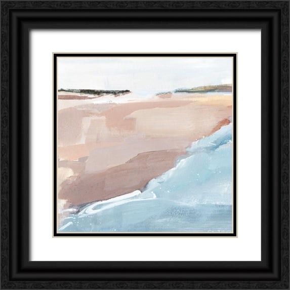 Warren, Annie 15x15 Black Ornate Wood Framed with Double Matting Museum Art Print Titled - Beach Walk I