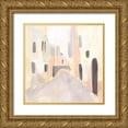 thumbnail image 1 of Warren, Annie 15x15 Gold Ornate Wood Framed with Double Matting Museum Art Print Titled - Pastel Streets I, 1 of 4