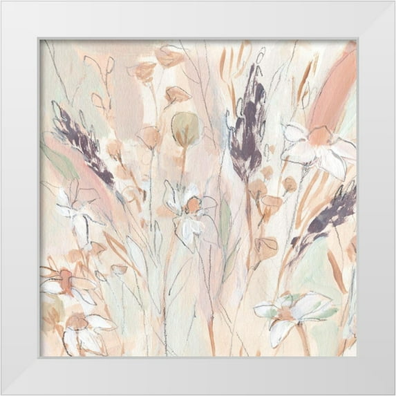 Warren, Annie 15x15 White Modern Wood Framed Museum Art Print Titled - Lavender Flower Field II