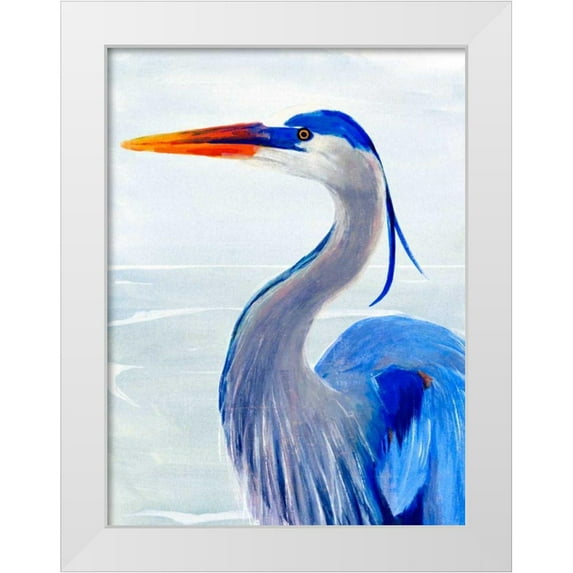 Warren, Annie 15x18 White Modern Wood Framed Museum Art Print Titled - Great Blue I