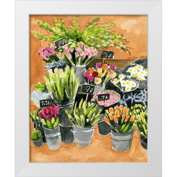 Warren, Annie 15x18 White Modern Wood Framed Museum Art Print Titled - Street Florist I
