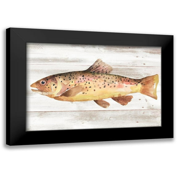 Warren, Annie 18x13 Black Modern Framed Museum Art Print Titled - Spotted Trout I