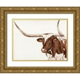 thumbnail image 1 of Warren, Annie 18x15 Gold Ornate Wood Framed with Double Matting Museum Art Print Titled - Spotted Steer III, 1 of 4