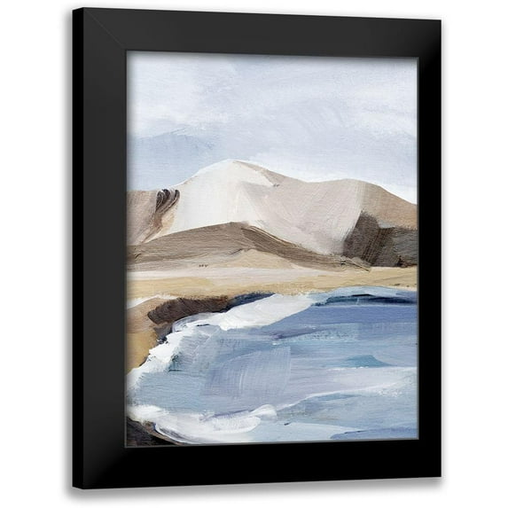 Warren, Annie 19x24 Black Modern Framed Museum Art Print Titled - Calm Blue Coast II