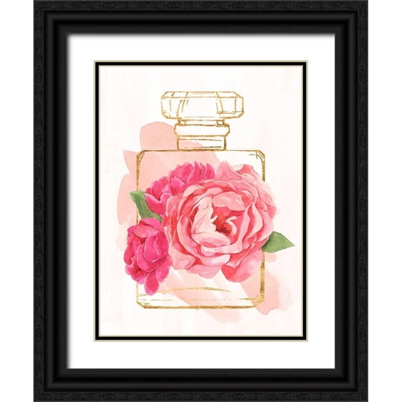Warren, Annie 19x24 Black Ornate Wood Framed with Double Matting Museum Art Print Titled - Perfume Bloom I