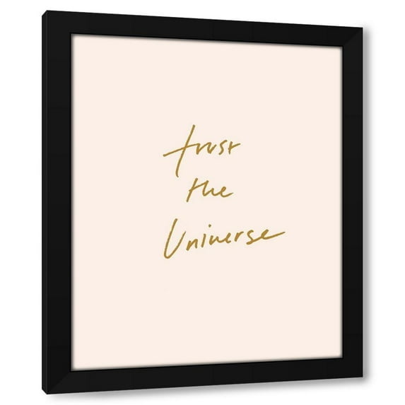 Annie Warren 20x24 Black Modern Wood Framed Wall Art Titled - Trusting Affirmation II