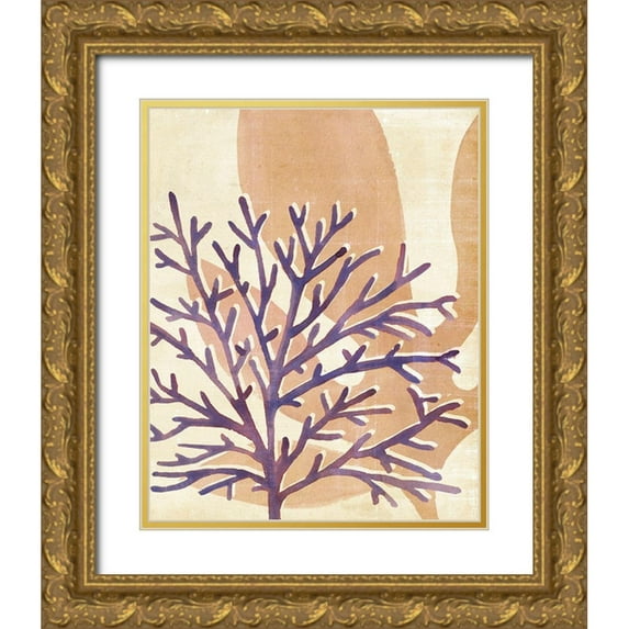 Warren, Annie 20x24 Gold Ornate Wood Framed with Double Matting Museum Art Print Titled - Chromatic Sea Tangle IV