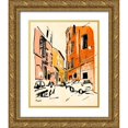 thumbnail image 1 of Warren, Annie 20x24 Gold Ornate Wood Framed with Double Matting Museum Art Print Titled - Euro Voyage I, 1 of 4