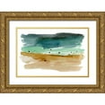 thumbnail image 1 of Warren, Annie 24x17 Gold Ornate Wood Framed with Double Matting Museum Art Print Titled - Shoreline Strokes II, 1 of 4