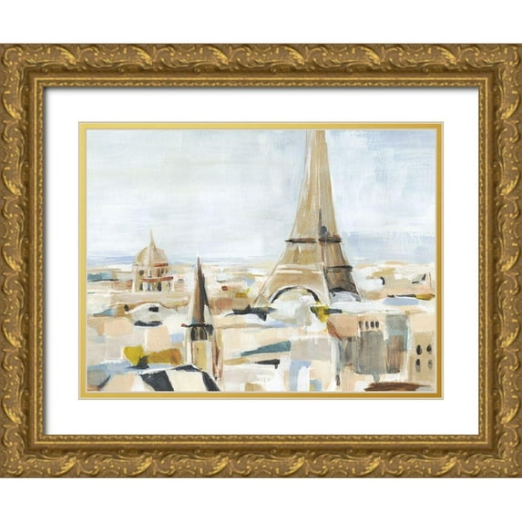 Warren, Annie 24x19 Gold Ornate Wood Framed with Double Matting Museum Art Print Titled - Daylight Paris II