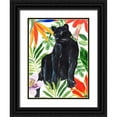 thumbnail image 1 of Warren, Annie 25x32 Black Ornate Wood Framed with Double Matting Museum Art Print Titled - Panthers Paradise I, 1 of 4