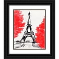 thumbnail image 1 of Warren, Annie 26x32 Black Ornate Wood Framed with Double Matting Museum Art Print Titled - Day in Paris II, 1 of 4