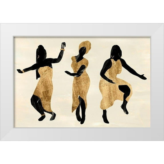 Warren, Annie 32x23 White Modern Wood Framed Museum Art Print Titled - Celebration Dance I
