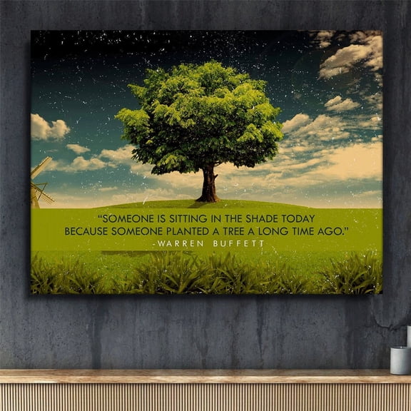 Warren Buffett Quotes Wall Art Poster Vintage Style Wall Decor Physical Poster, Poster Only