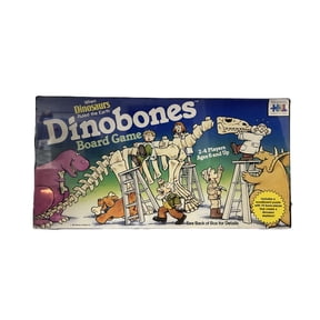 Warren Dinobones Board Game When Dinosaurs Ruled the Earth Vintage 1987