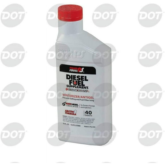 Warren Distribution Power Service Diesel Fuel Supplement Customer Convenience Plus Cetane Boost Formula, 16 Ounce - 9 per case.