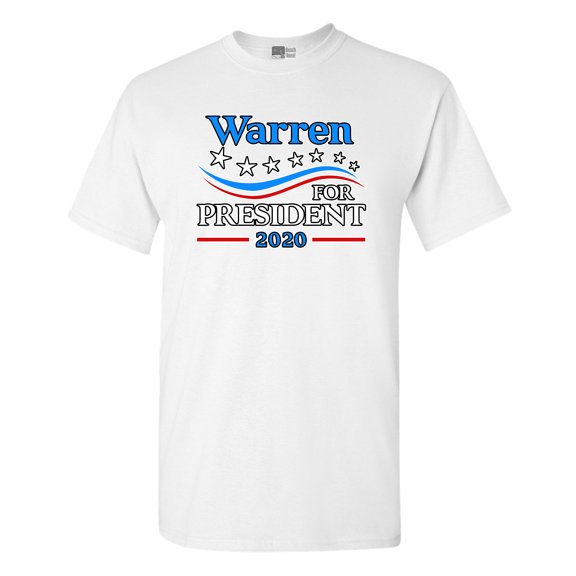 Warren For President 2020 USA Support Political DT Adult T-Shirt Tee