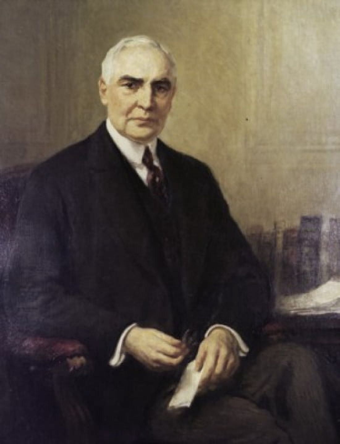 Warren G Harding (President 1921-1923) Francis Luis Mora (1874-1940 American) Canvas Art - Francis Luis Mora (18 x 24)